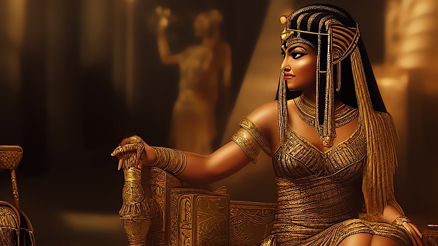 エジプトのクレオパトラ風の女性