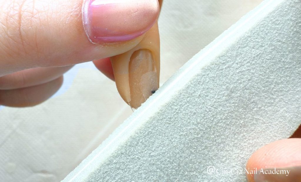 爪の形・表面を整える