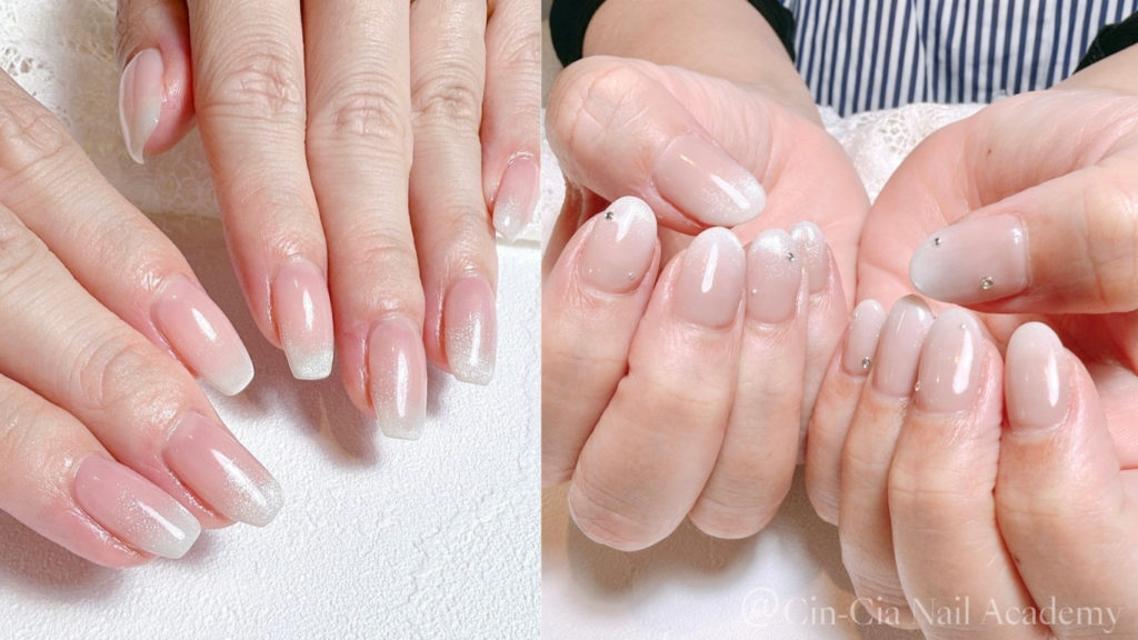 ピンクベースとグレージュベースのベイビーブーマー